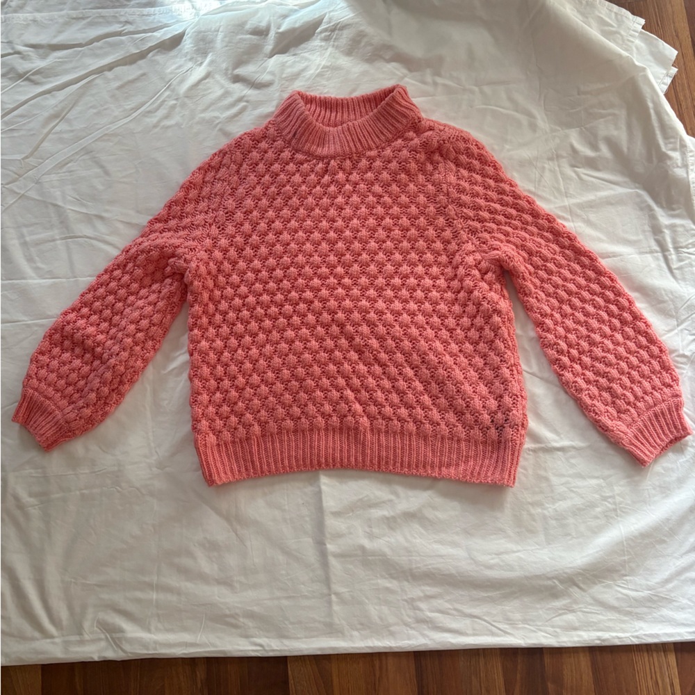 H&M Coral Textured Women's Sweater
